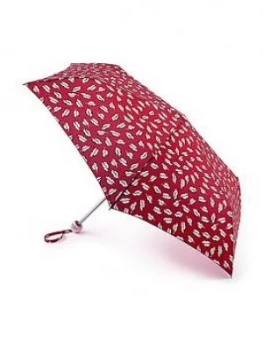 Lulu Guinness Beauty Spot Kiss Mini Lite Umbrella - Red Print