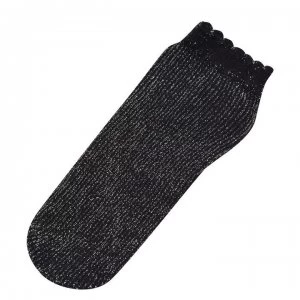 Jonathan Aston Sparkle Ankle Socks - Black/Silver