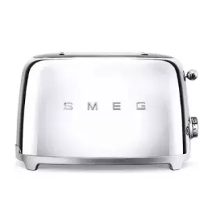 SMEG 50S Retro Style TSF01SSUK 2 Slice Toaster