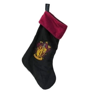 Gryffindor Harry Potter Fleece Christmas Stocking Woven Badge 47x30cm