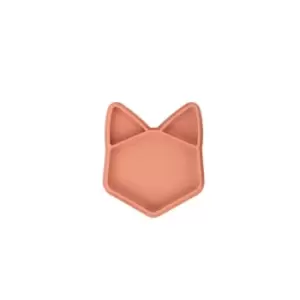 Babymoov Easts' ISY Silicone Suction Animal Plate Terracotta Fox