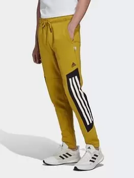 adidas Future Icons 3-Stripes Fleece Joggers, Green Size M Men
