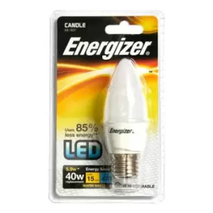 Energizer - E27 Warm White Blister Pack Candle 5.2w 470lm - S8881