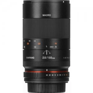 Samyang 100mm f2.8 ED UMC Macro Lens for Nikon AE Mount Black