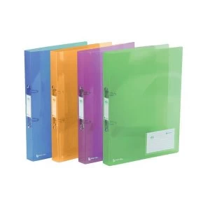 Rexel Ice A4 Ring Binder 30mm Spine Assorted Colours - 1 x Pack of 10 Ring Binders