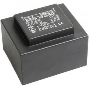 PCB mount transformer 1 x 230 V 2 x 7.50 V AC 10 VA 666 mA