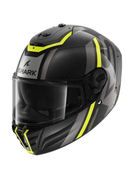 Shark Spartan RS Carbon Shawn Carbon Yellow Anthracite DYA Full Face Helmet XL