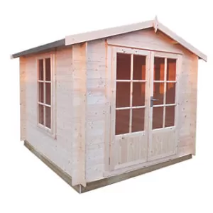Shire Barnsdale Double Door Log Cabin 7 x 7 ft