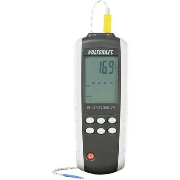 VOLTCRAFT PL-125-T2 Thermometer -200 - +1372 °C Sensor type K, J