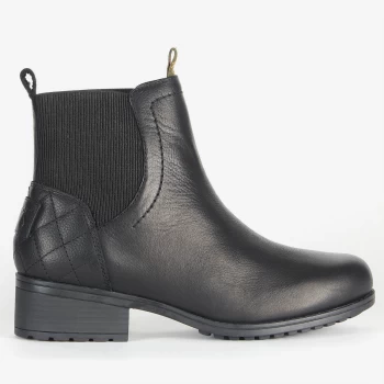 Barbour Womens Eden Waterproof Leather Chelsea Boots - Black - UK 8