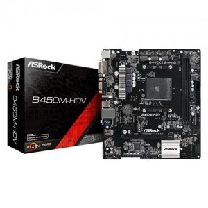ASRock B450M HDV AMD Socket AM4 Motherboard