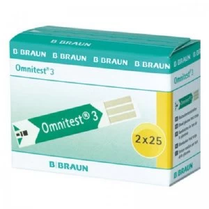 Braun Omnitest Blood Glucose Test Strips - 2 x 25 Test Strips