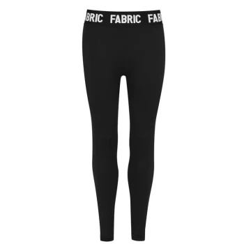 Fabric Core Seamless Panel Leggings - Black/White