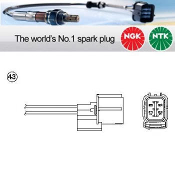 1x NGK NTK Oxygen O2 Lambda Sensor OZA660-EE18 OZA660EE18 (5714)