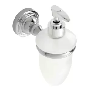 Showerdrape Wall Mounted Chrome / Glass Fidelity Liquid Soap Dispenser