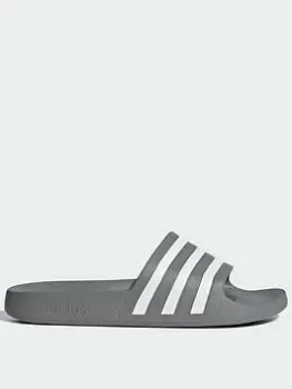 adidas Sportswear Mens Adilette Aqua Slides - Grey, Size 10, Men