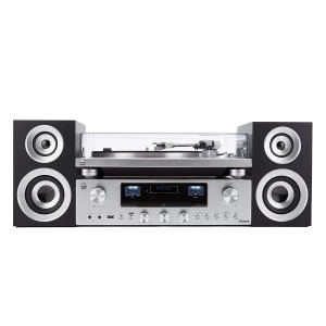 GPO Premium Series PR100 Turntable with PR200 CD Amplifier and Speaker System