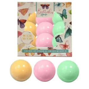 Set of 9 Butterfly House Small Bath Bombs