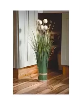 Faux Decor By Smart Garden Products Artificial Pom Pom Grass Bouquet