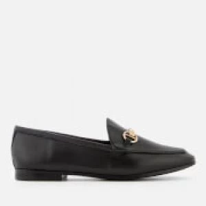 Dune Womens Guiltt Leather Loafers - Black - UK 8 - Black