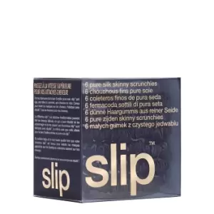 SLIP Silk Skinnies Scrunchies 6 Pack - Black
