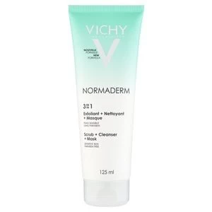 Vichy Normaderm 3-in-1 Anti-Blemish Cleansing + Scrub + Mask
