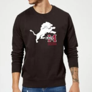East Mississippi Community College Lion and Logo Sweatshirt - Black - 5XL