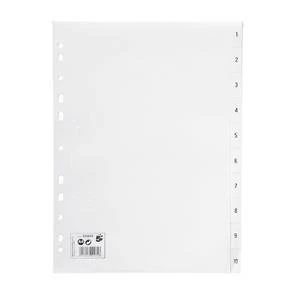 5 Star Index Multipunched 120 micron Polypropylene 1 10 A4 White