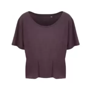 Ecologie Womens/Ladies Daintree EcoViscose Cropped T-Shirt (XL) (Wild Mulberry)