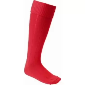 Carta Sport Boys Football Socks (3 UK-6 UK) (Red)