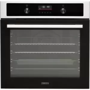 Zanussi ZOHNA7XN Built In Electric Single Oven - Stainless Steel / Black - A+ Rated