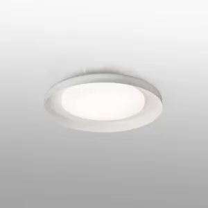 Dolmen LED White Flush Ceiling Lamp 40cm