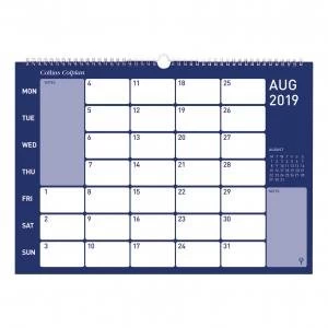 Collins Colplan CMC A3 2019 Wirebound Memo Calendar Month to View Ref