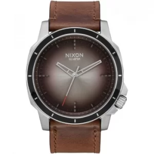 Mens Nixon The Ranger Ops Leather Watch