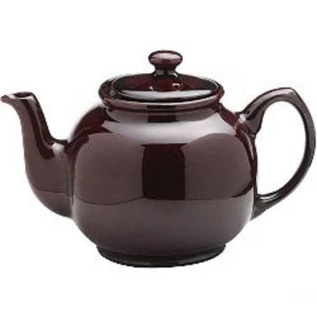 Price & Kensington Rockingham Brown Gloss Teapot 500ml (2 Cup)