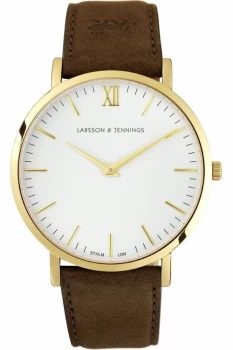 Unisex Larsson & Jennings Lugano 40mm Watch LJ-W-LBRN-S-GW