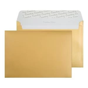 C5 Wallet Envelope Peel and Seal 130gsm Metallic Gold Pack of 250 313
