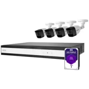 ABUS Performance Line TVVR33842T Analog, AHD CCTV camera set 8-channel incl. 4 cameras 2560 x 1940 p 1TB