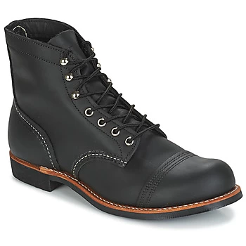 Red Wing IRON RANGER mens Mid Boots in Black,7,9.5,10.5