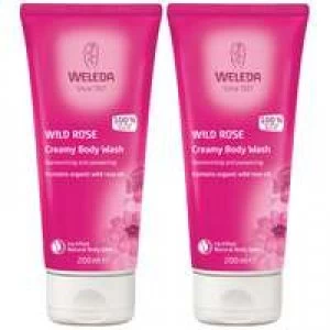 Weleda Body Care Wild Rose Creamy Body Wash 200ml x 2