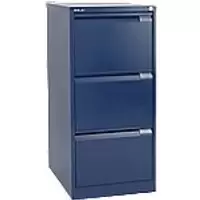 Bisley Filing Cabinet with 3 Lockable Drawers 1633 470 x 620 x 1010mm Blue