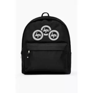 Hype Badge Backpack (One Size) (Black/White)