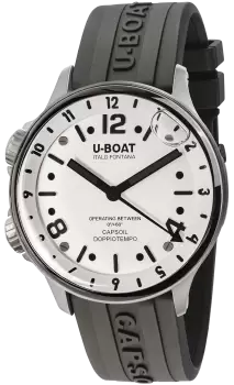 U-Boat Watch Capsoil Doppiotempo 45 SS White