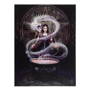 19 x 25cm The Summoning Canvas Plaque By Anne Stokes