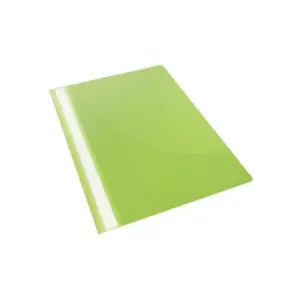 VIVIDA Report Flat File A4 Green Plastic with Clear Front (Box 25)