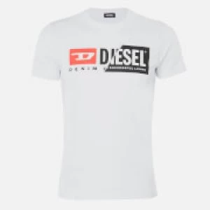 Diesel Mens Diego Cuty T-Shirt - Bright White - XXL