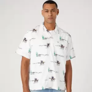Wrangler Resort Cowboy Print Lyocell Shirt - XL