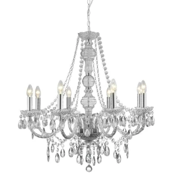 Searchlight Lighting - Searchlight Marie Therese - 8 Light Chandelier Chrome Finish Acrylic Marie Therese, E14