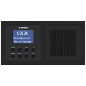 TechniSat DIGITRADIO UP 1 Flush-mount radio DAB+, FM Bluetooth Alarm clock, Incl. speaker box Black
