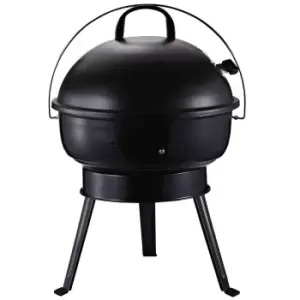 Outsunny Bbq Charcoal Grill Portable Outdoor Party W/ Airvents Anti-scald Handle